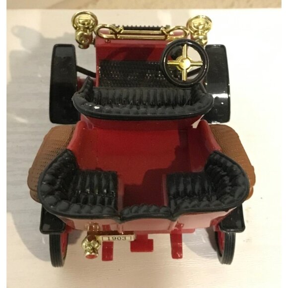 Vintage Red1903 Model Car With Gold Accents & Black Seats 3.5 X  3' - Picture 9 of 16